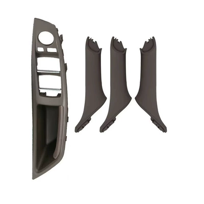 Armrest, handle, handle — BMW 5 Series F10 F18 - mocha-brown-4-piece-set