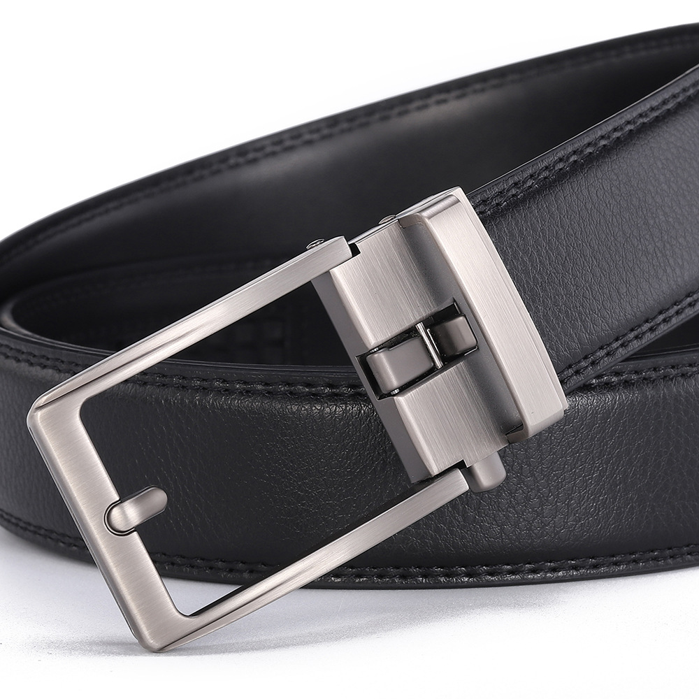 In Stock Cowhide Wholesale Fashion Men's Casual Genuine Leather Waist Belt Cross-Border 2025 New Model_voghion.com