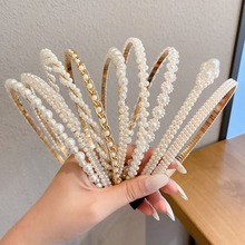 高级感仿珍珠发箍森系超仙头箍网红发卡简约百搭头饰气质发饰