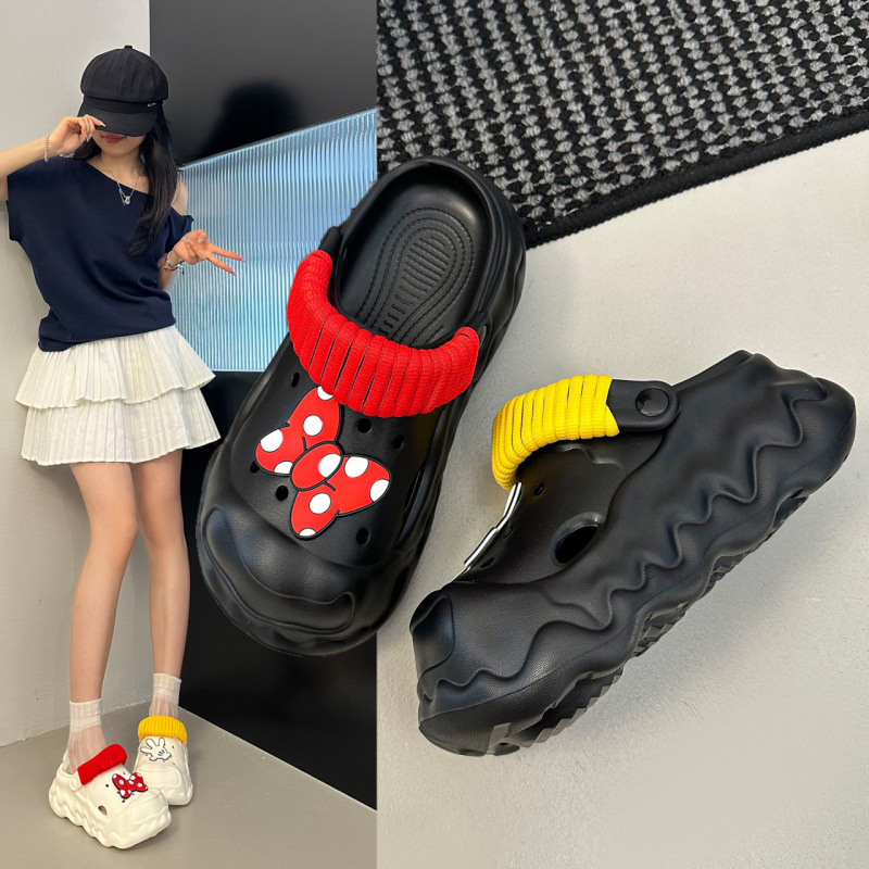 Fashionable, Simple, Versatile Cartoon Mickey Two-Way Clogs for Women, 2025 Summer New Outdoor Beach Sandals Fashionable, Simple, Versatile Cartoon Mickey Two-Way Clogs for Women, 2025 Summer New Outdoor Beach Sandals