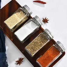 玻璃调料瓶罐套装家用孜然厨房收纳调味料撒粉盒盐罐子密封调料品