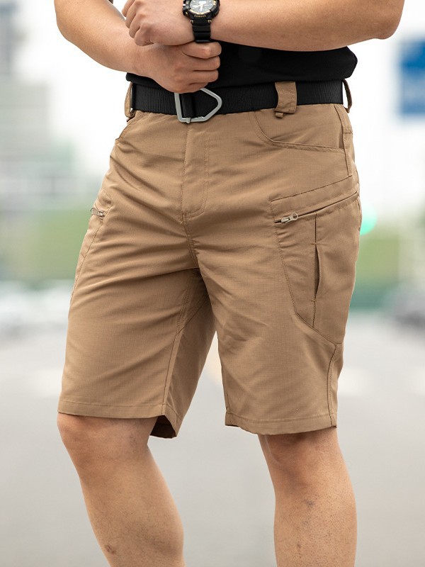 Tácticas transfronterizas Pantalones cortos de camuflaje al aire libre X5 para hombres Pantalones casuales de varios bolsillos Monos sueltos de cinco puntos resistentes al desgaste