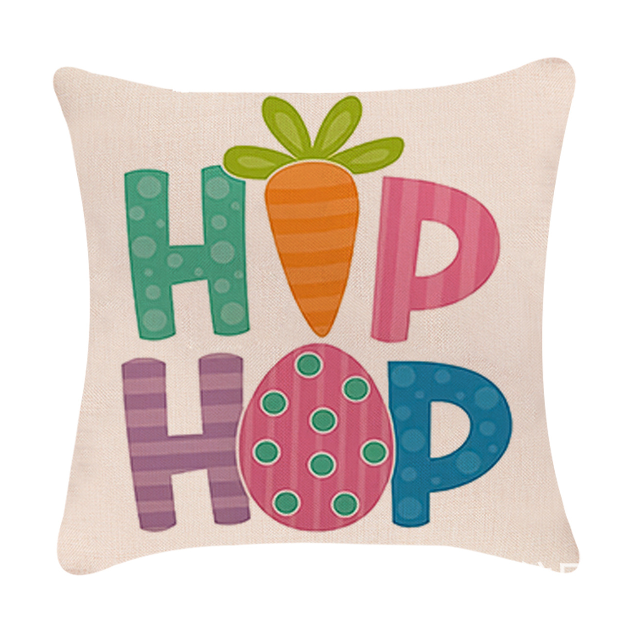 Easter Simple Style Rabbit Letter Linen Pillow Cases Couch & Sofa Decor display picture 49