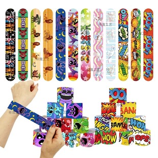 PVC Snap Ring Lion King Midnight Bear Hero boom Smile Animal Cartoon Clap Ring Bracelet