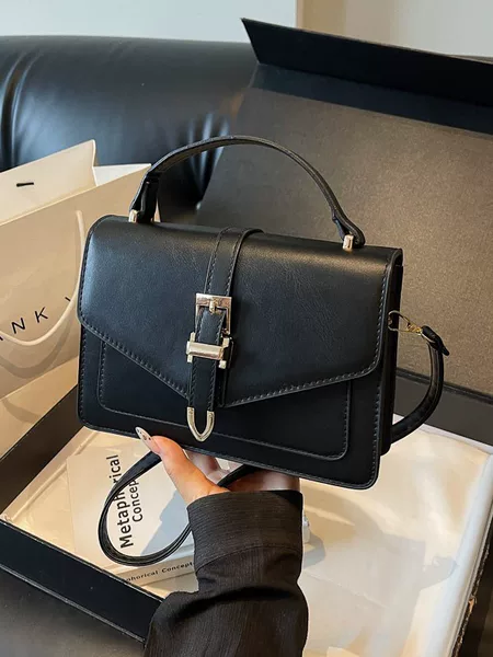 Cross-Border Small Square Bag, Fashionable and Stylish Shoulder Bag, Simple Multi-Compartment Small Square Bag, Versatile Crossbody Bag for Daily Commuting, Women's Crossbody Bag