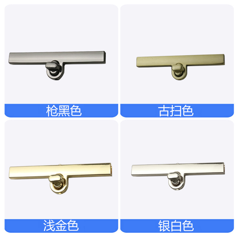 Accesorios de hardware de equipaje de aleación de zinc de fundición de giro de bloqueo giro recto de bloqueo largo diámetro exterior 96mm