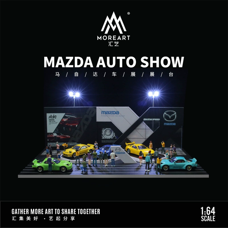 Макет парковки 1:64 Mazda витрина для моделей