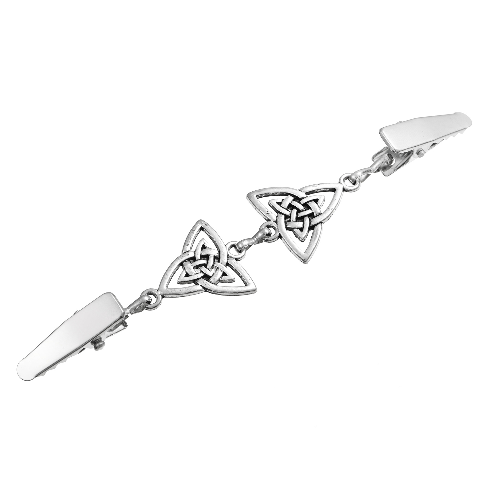 Venta caliente clip de cuello transfronterizo clip de suéter geométrico simple ropa rompevientos chal clip hebilla anti-exposición de las mujeres