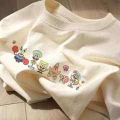 Kids' Long-Sleeve T-Shirt Base Layer for Spring and Autumn, New Collection — Small to Medium-Sized Boys' and Girls' Cartoon-Print Top, Model 0183A059