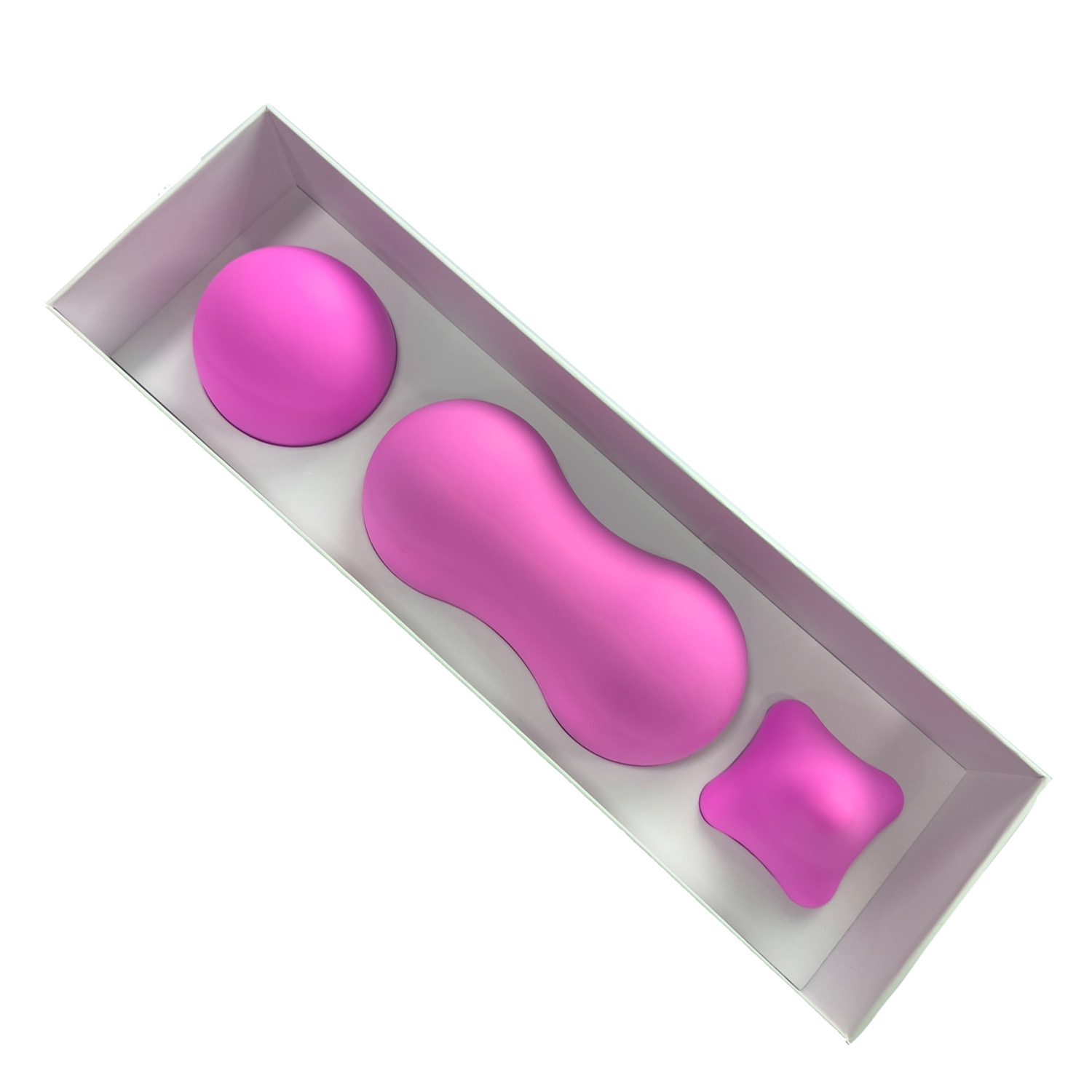 Bola de maní de silicona seis esquinas bola redonda masaje fascia bola mano pie espalda masaje profundo cuerpo relajado