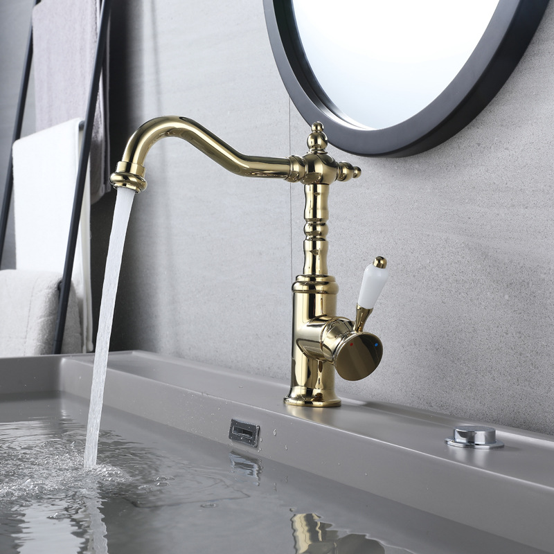 Zirconium Gold Retro Faucet