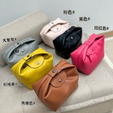 高品质法国龙骧2024新款牛皮饭盒包豆腐包mini手提迷你手拎包斜挎