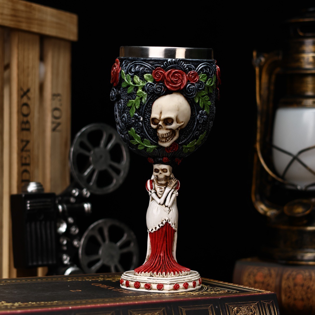 Nuevo antiguo fósil de dragón transfronterizo taza de vino de acero inoxidable taza de cóctel regalos creativos regalos creativos