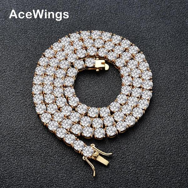 Tennis pendant with zircon