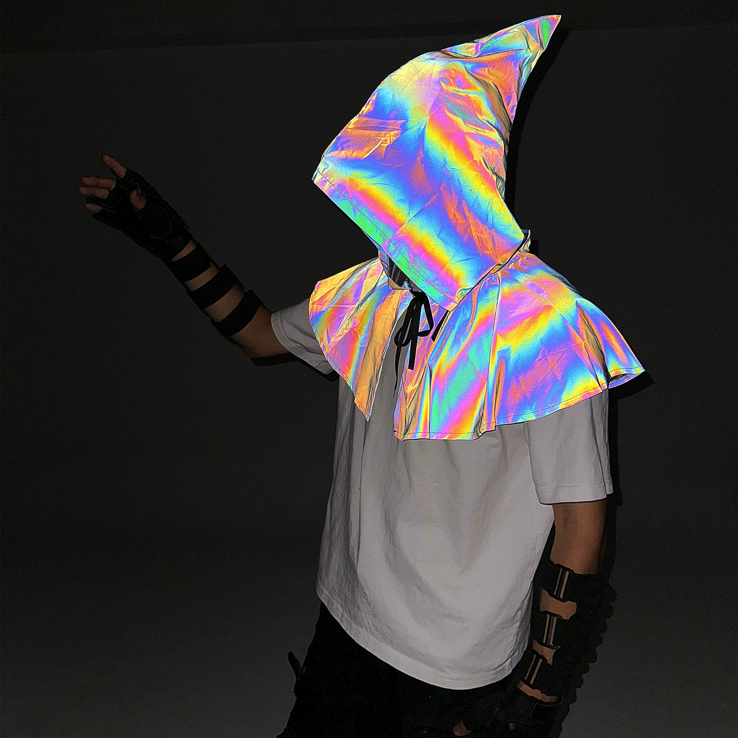 Европейский и американский Хэллоуин красочный отражающие плащ Плащ Средневековая магия косплей реквизит