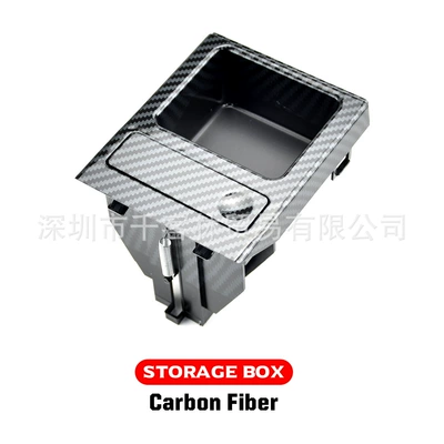 3 Series E46 car water: Car cup holder/beverage holder - carbon-fiber-storage-box