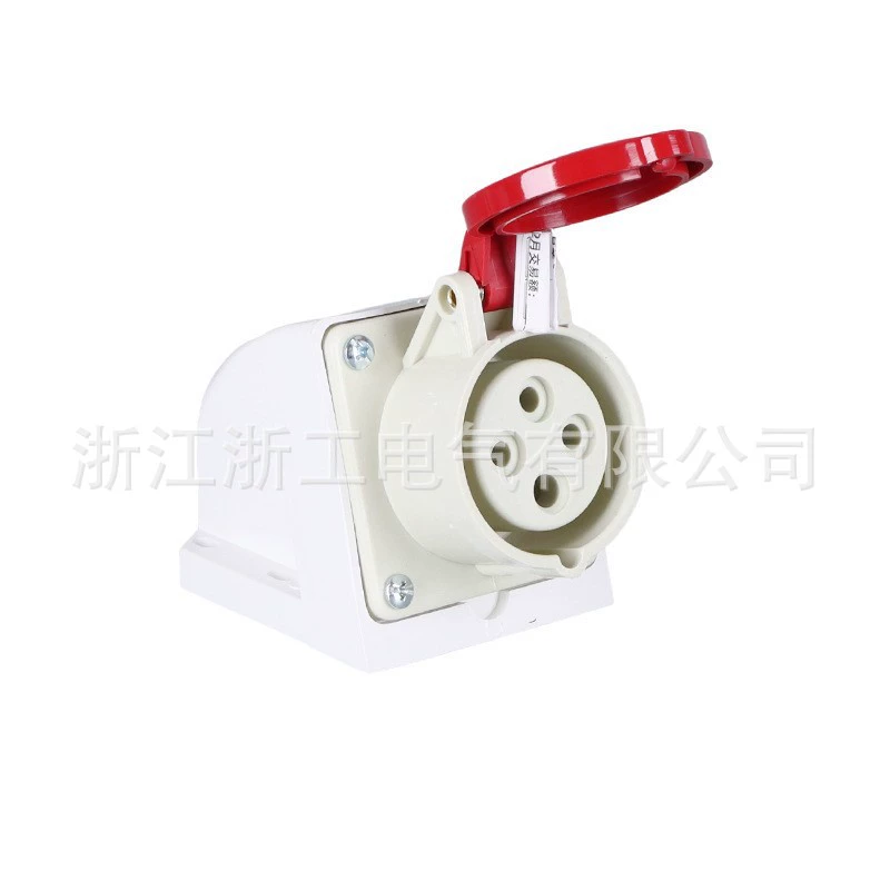 IP44 Mingjian индустриальная розетка 4-ядерная 16A трёхфазное 380V литьё Injection, авиационный разъём 16A4P