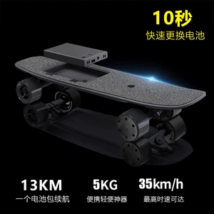 Electric Skateboard Dual Drive Detachable Battery 36V Wireless Remote