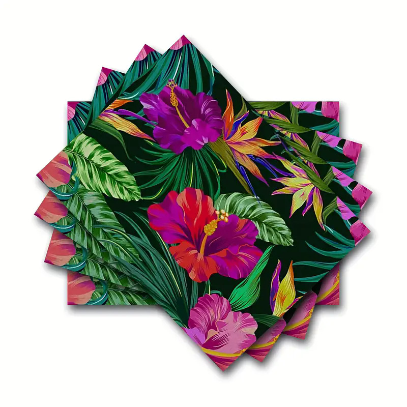 Transfronterizos lino almohadilla de mesa Aliexpress TEMU Amazon almohadilla de mesa cuadrada búfalo rojo almohadilla de Navidad Día de la Independencia