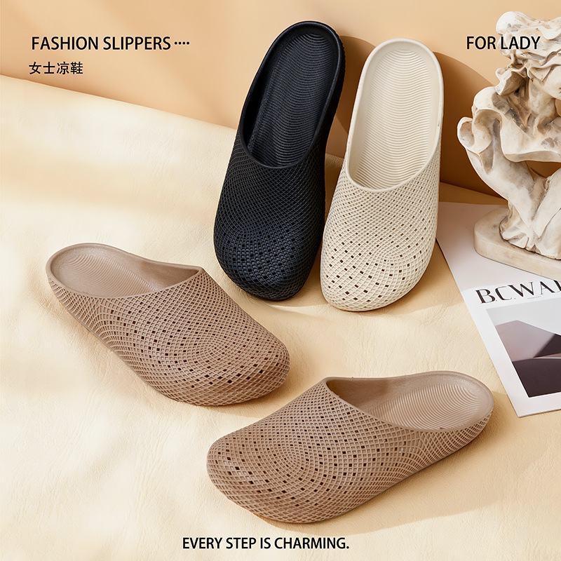 top Quality Women's Outdoor Summer New Thick-Soled Breathable Beach Wading Non-Slip Clogs Casual Coconut Shoes For Women_voghion.com