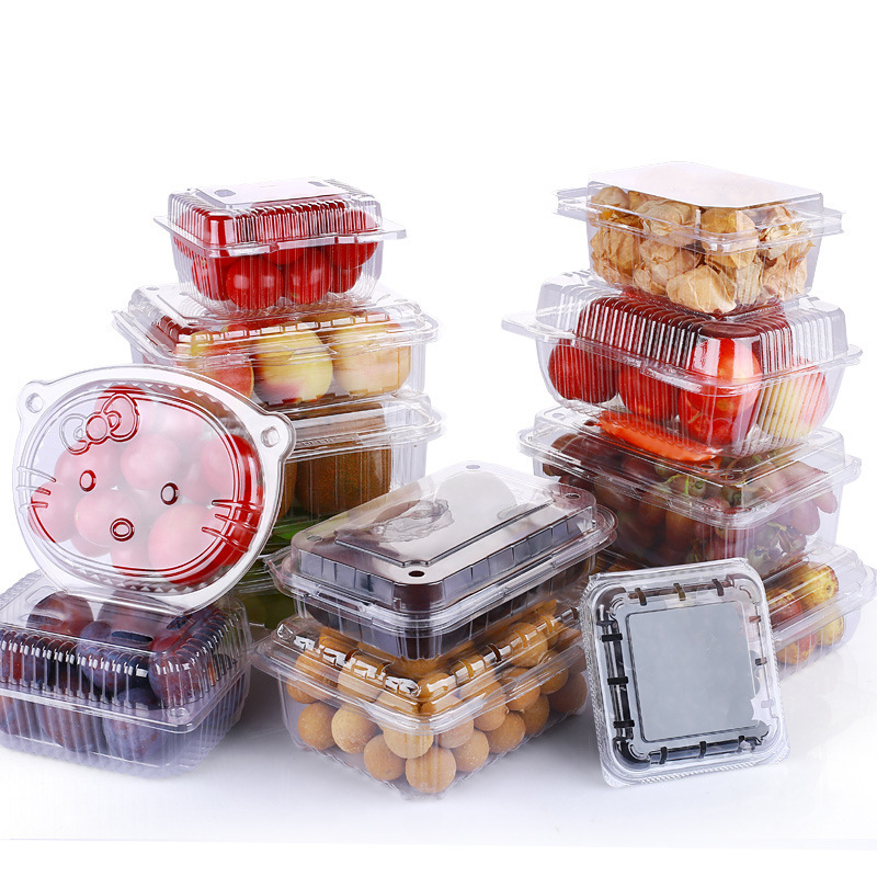 圆形外卖水果打包盒哈密瓜瓜果切盒盒子批分装透明外卖盒餐盒