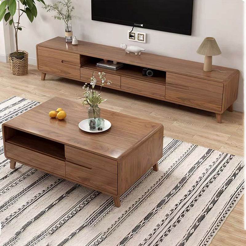 Tv Cabinet Living Room Home Floor-Standing Simple Modern Coffee Table Combination Small Apartment Floor Cabinet 2025 New Tv Cabinet