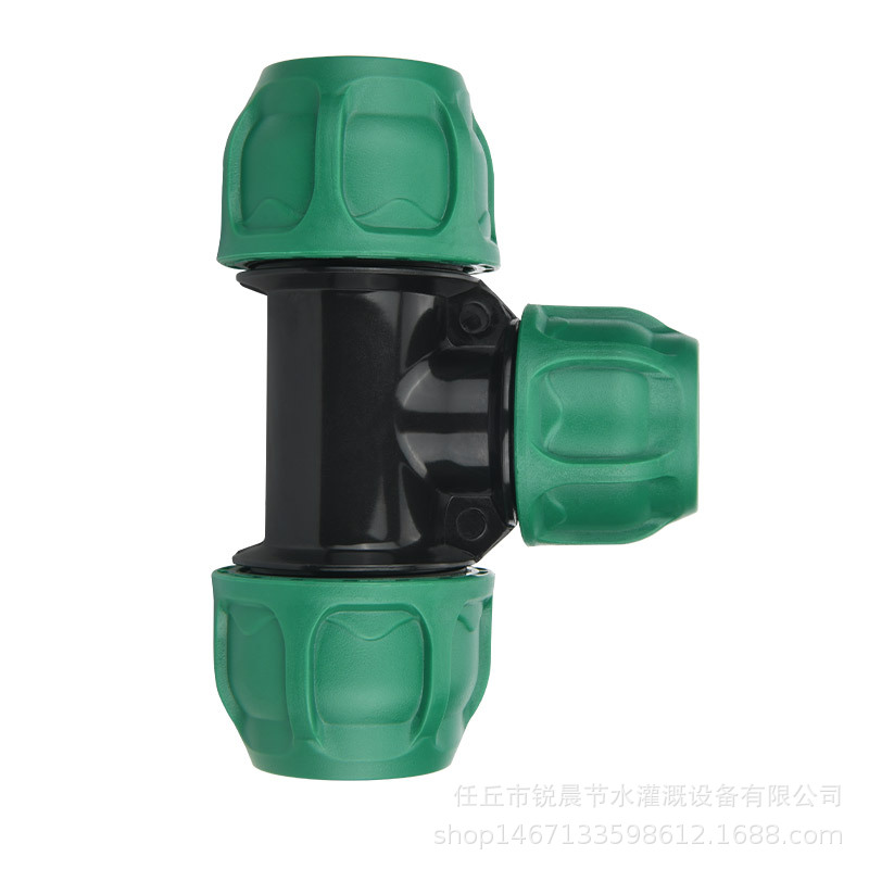 [Actualización de capas verdes] tubo pe junta rápida sin fusión en caliente accesorios de riego de tubería de agua interruptor de válvula de tres vías