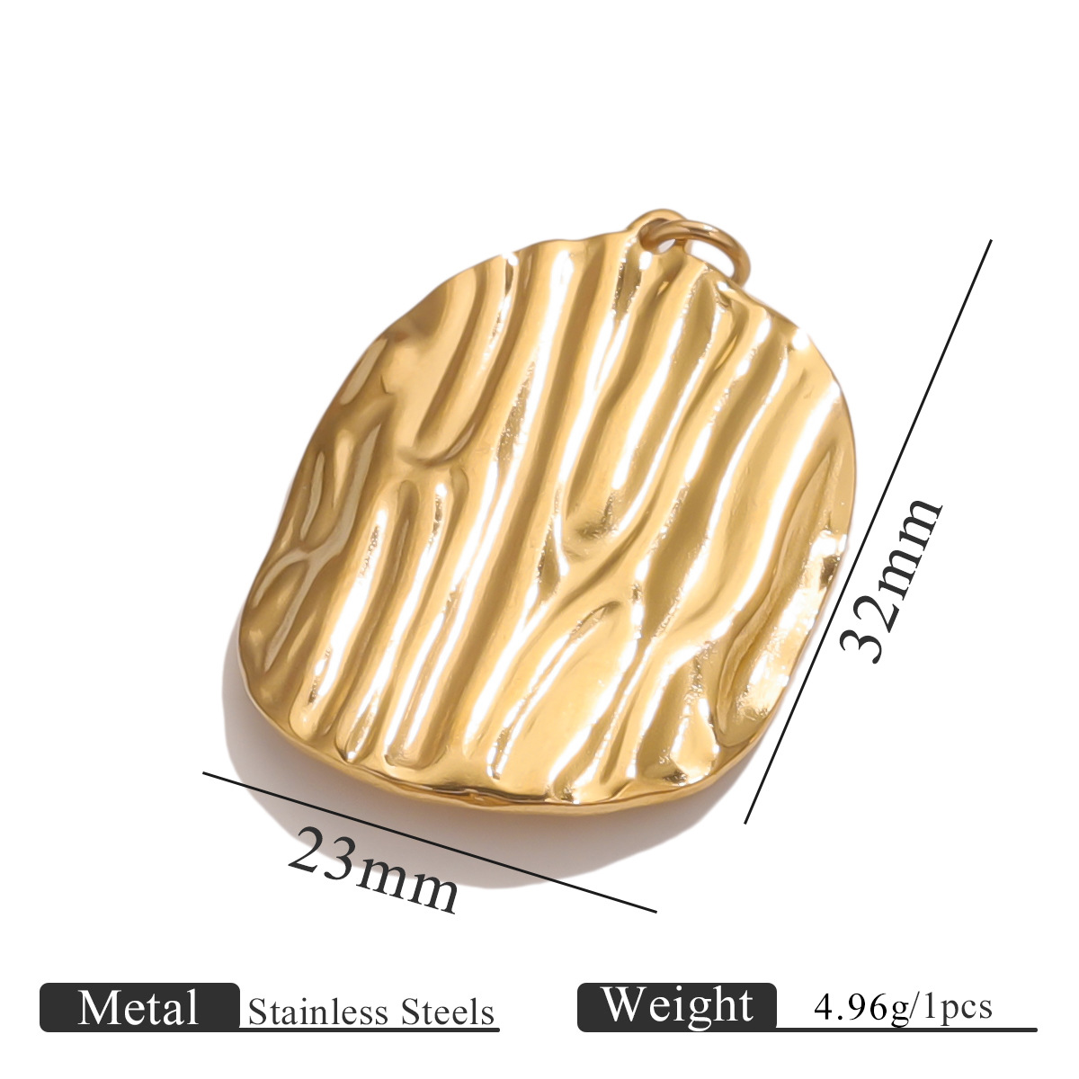 Acero inoxidable 18K oro ligero oro color material diy joyería hojas de flores hechas a mano marcadores colgante colgante