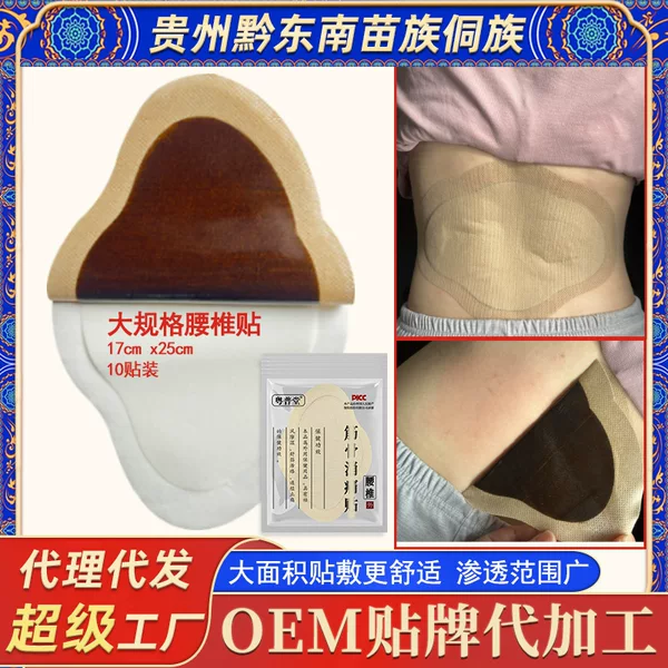 17X25 Large Lumbar Protrusion Plaster Source Manufacturer Processing Plaster Lumbar Disc Old Black Plaster Lumbar Spine Plaster