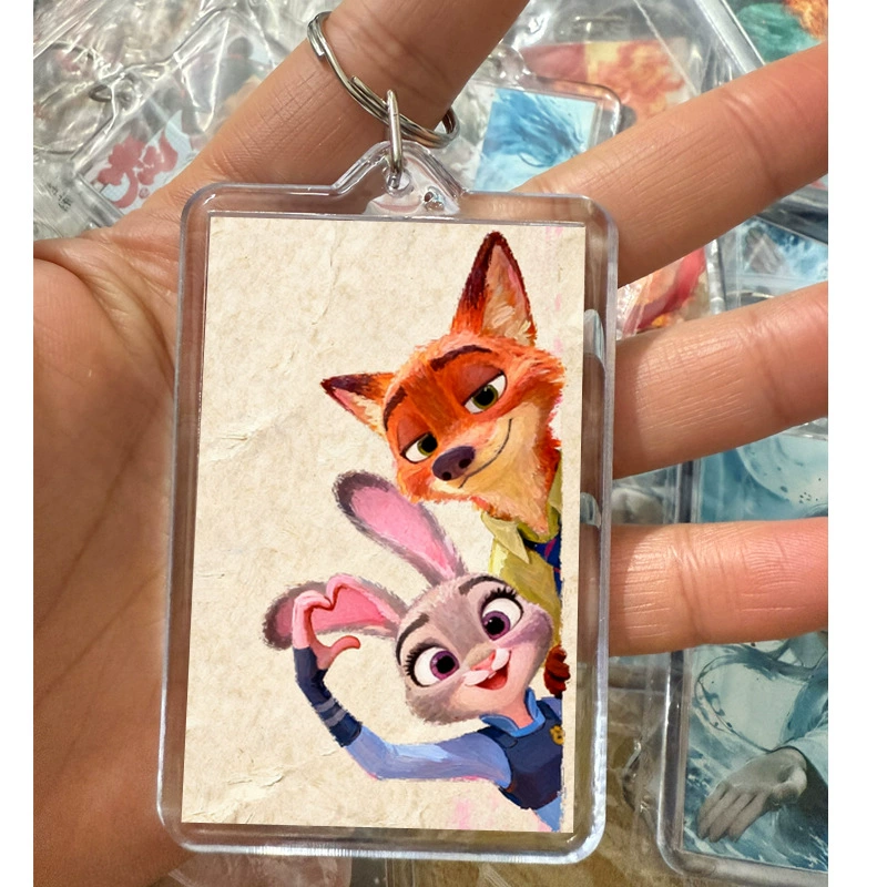 Аcrylic keychain, photo, creative backpack handmade, pendant, DIY