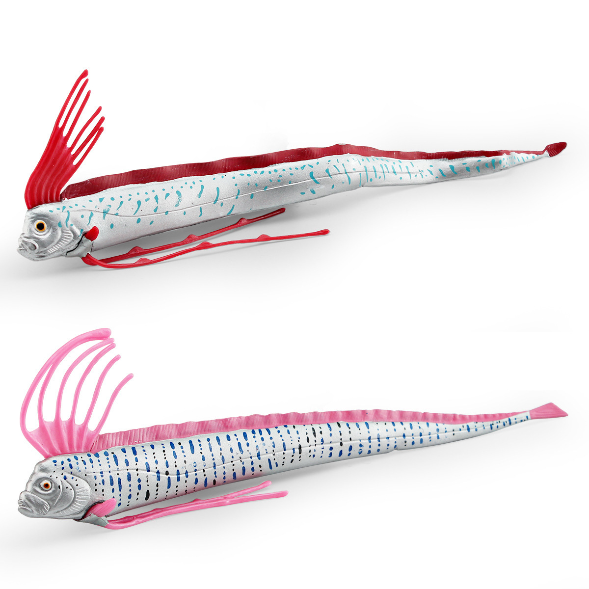 跨境仿真海洋動物皇帶魚模型兒童認知海底生物龍王魚裝飾擺件玩具