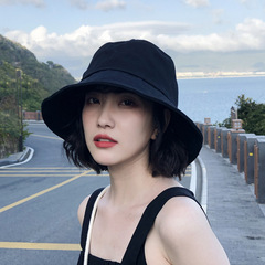 ネットの赤い黒色の漁師の帽子の女性の春夏の韓国版は日本の日よけの日よけの太陽の帽子の男性の盆の帽子のすっぴんの潮を配合します。