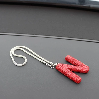 rearview mirror pendant pendant – Car hanging - n-letter-car-pendant-big-red