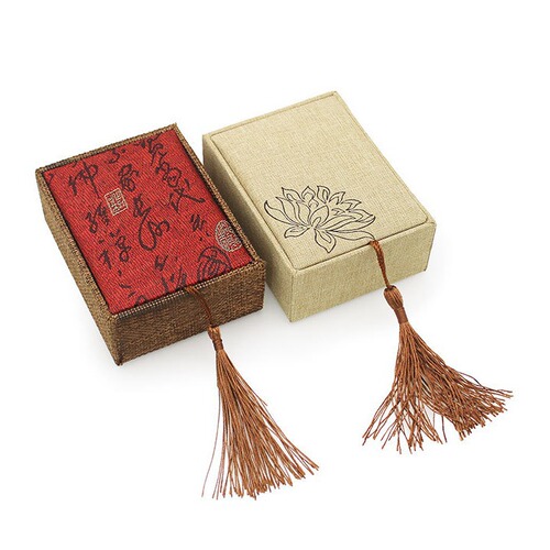 Fortune Blossoms Jewelry Packaging Box Color Bow Paper Jewelry Box No Picking Color Six Colors Random Delivery