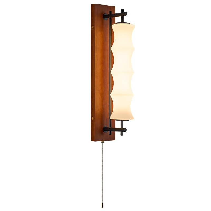 Nueva escalera medieval francesa sala de estar pasillo estudio lámpara de pared nuevo estilo chino retro dormitorio lámpara de pared de cabezal de cama L535