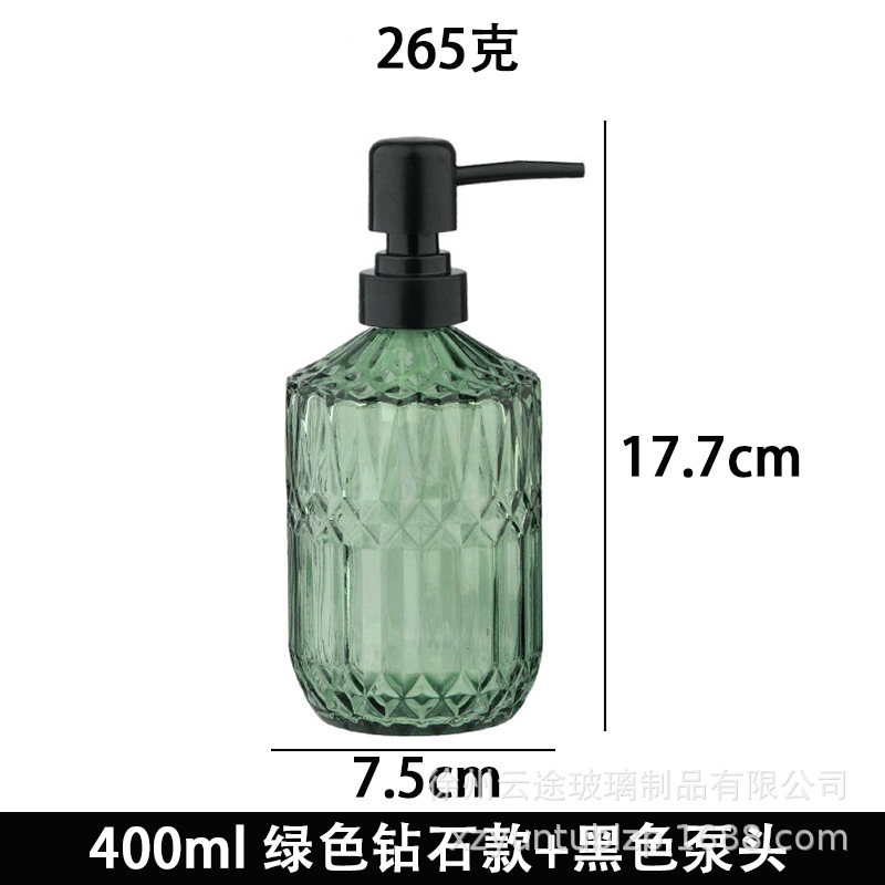Dispensador de Jabón Líquido de Vidrio a Presión para Baño image 14