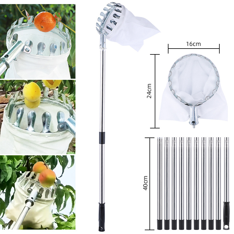 Mayorista fruta recolector de alta altura picking bayberry picking fruta recolector de fruta fruta barra de acero inoxidable fábrica directa