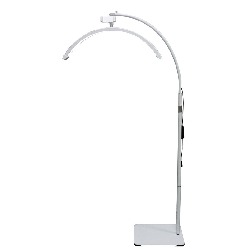 24inch White Half Moon Eyelash Lamp Beauty Beauty Makeup Lamp Full Light Fill Light Moon Lamp Half Moon Shape Photography