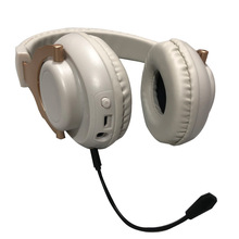 头戴式蓝牙耳机带唛带音频线可伸缩音乐游戏蓝牙耳麦厂家直销现货