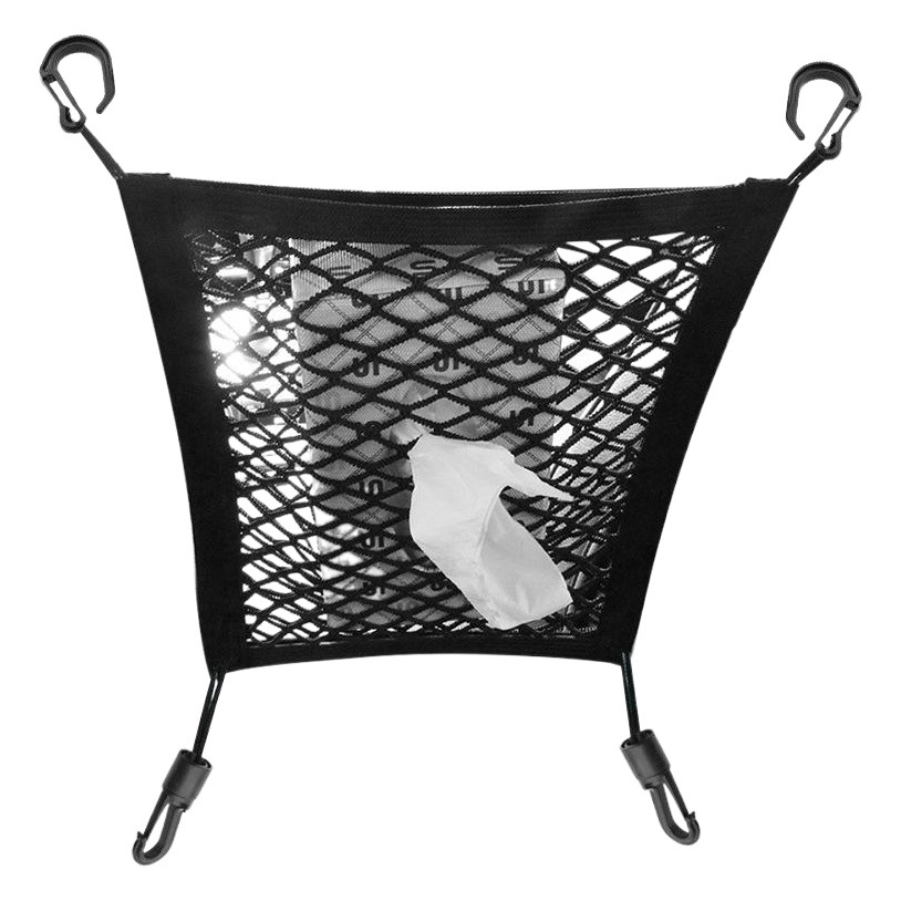 Asiento de coche de almacenamiento de bolsillo neto caja de almacenamiento de coche red de protección bolsa de almacenamiento de coche Silla de espalda colgando bolsa suministros
