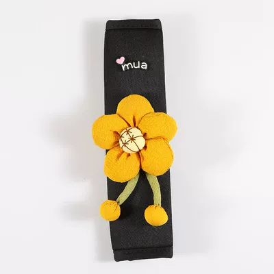 Auxiliary Belt Limiter Cute — Seat belt shoulder pad - turmeric-sunflower-ice-silk-shoulder-pads-anti-strangleanti-wear-top