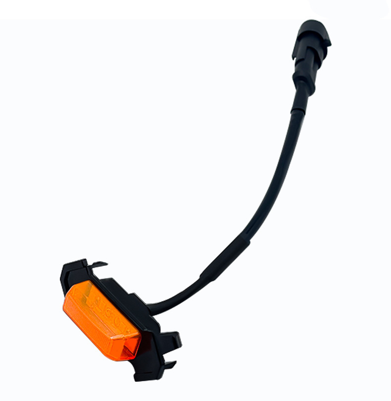 Cross-border hot-selling car grille in the net small yellow light day running light pickup truck truck LED decoration warning light modification