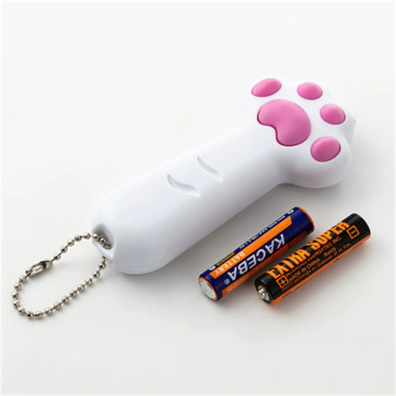 Flashlight with laser, universal battery