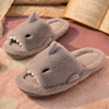 Shark, demi-season non-slip slippers, keep warm footwear for elementary school students, Korean style