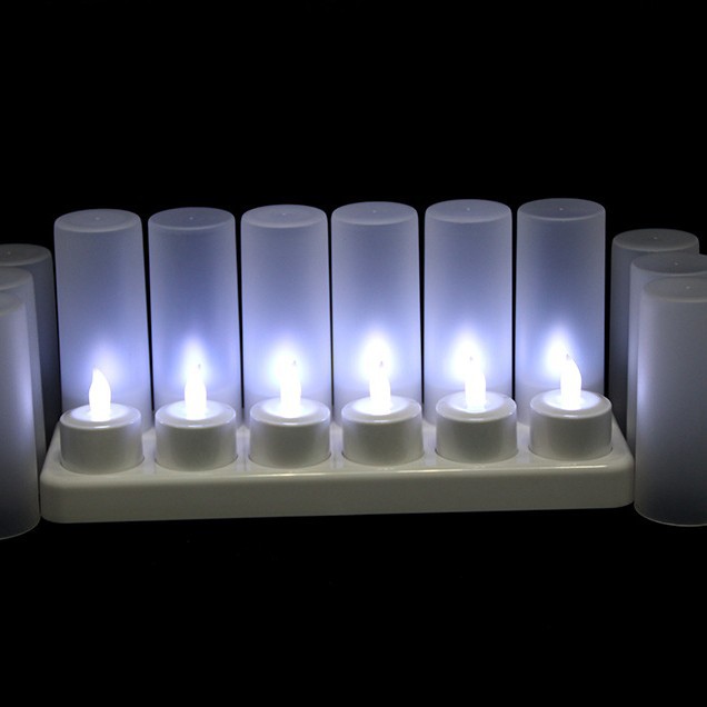 Precio de fábrica al por mayor de Navidad día de luz de la Vela decorativa recargable LED té luz de la cera de boda confesión diseño Bar Restaurante