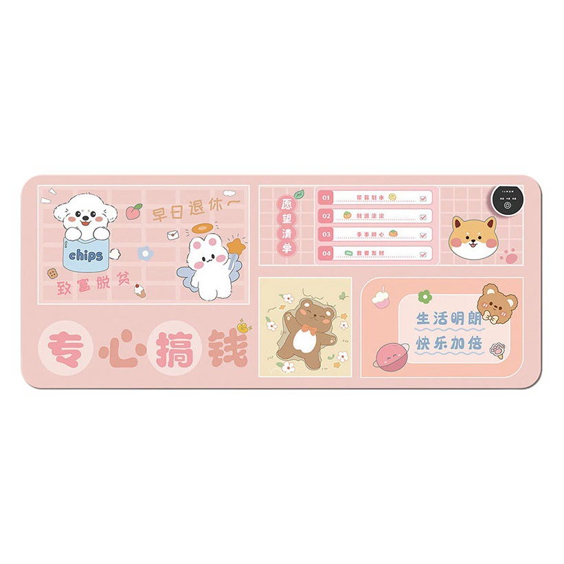 Умный коврик для мыши с подогревом, подогреватель для стола, офисный нагревательный коврик для рабочего стола, большой размер, нагревательный коврик для письма и выполнения домашних заданий, регулируемая температура