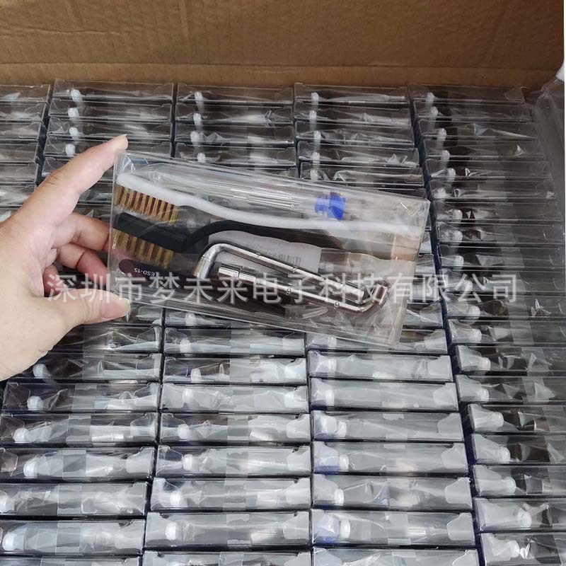 Kit de limpieza de boquillas de la impresora 3D transfronteriza cepillo de limpieza de acero inoxidable aguja de limpieza desmontaje llave herramienta traje