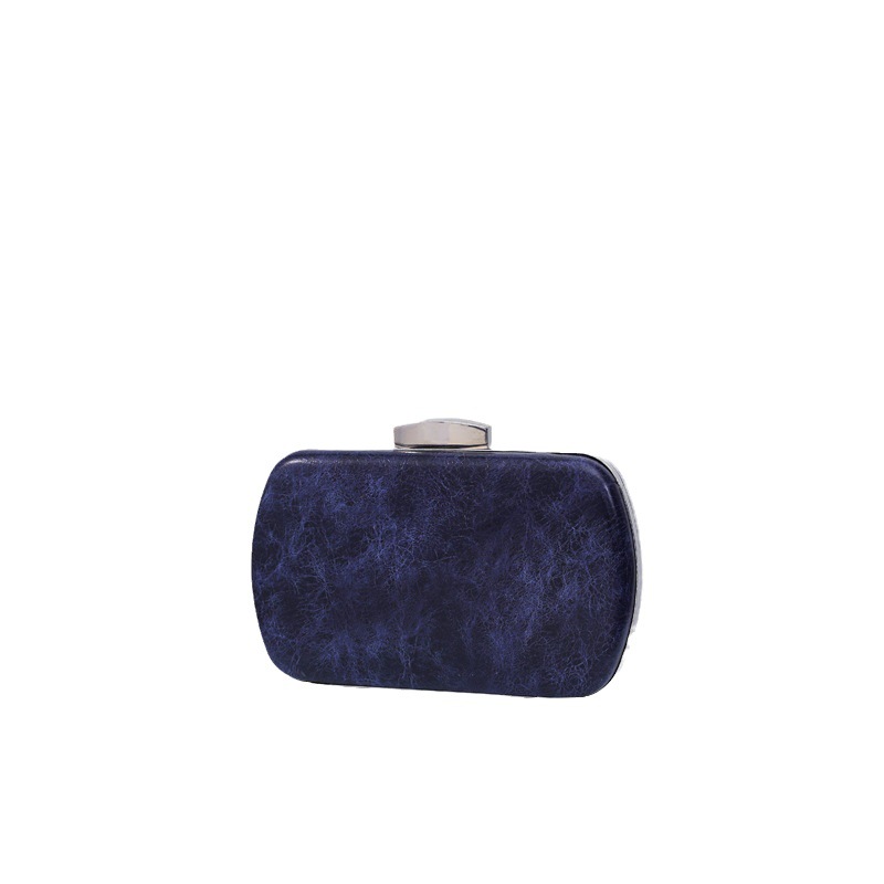 Nueva moda europea y americana de gradiente de PU bolso de noche de las mujeres de la cadena de un hombro de mano bolsa de banquete axila de entrega de una sola pieza