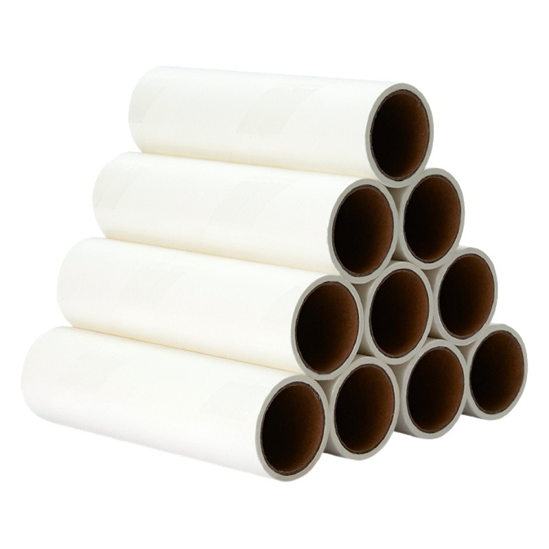 Sticker Roll Paper Replacement Core Roller Wholesale Tearable Dust Adhesive Roll Paper Pet Hair Removal Brush Dehairy Roll Paper Core
