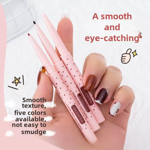 Bai Bei Ni's New Colored Eyeliner Pen, Liquid, Smudge-Proof, Waterproof, Smooth, Long-Lasting, Natural Color for Beginners
